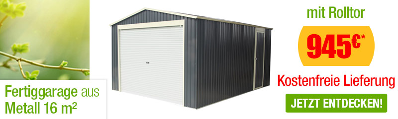 Garagen aus Metall für den Garten - OOGarden
