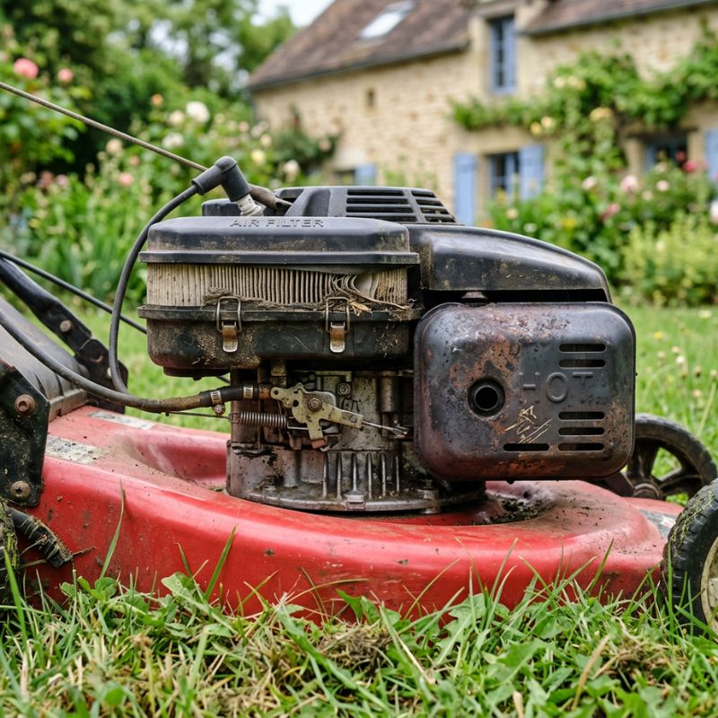 Moteur Tondeuse Petarade A Chaud