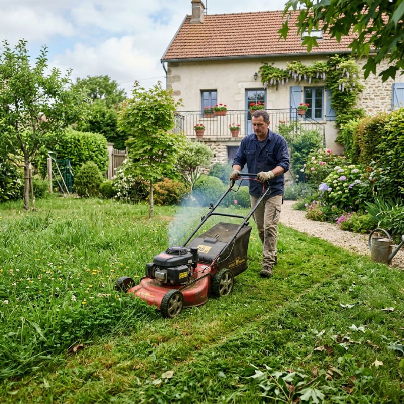 Moteur Tondeuse Petarade A Chaud