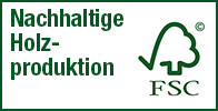 FSC - Nachhaltigkeit ist uns wichtig!