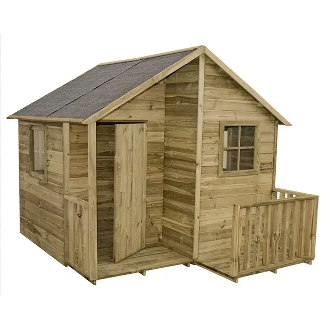 Kinderhäuschen aus Holz mit Boden "Ethan"