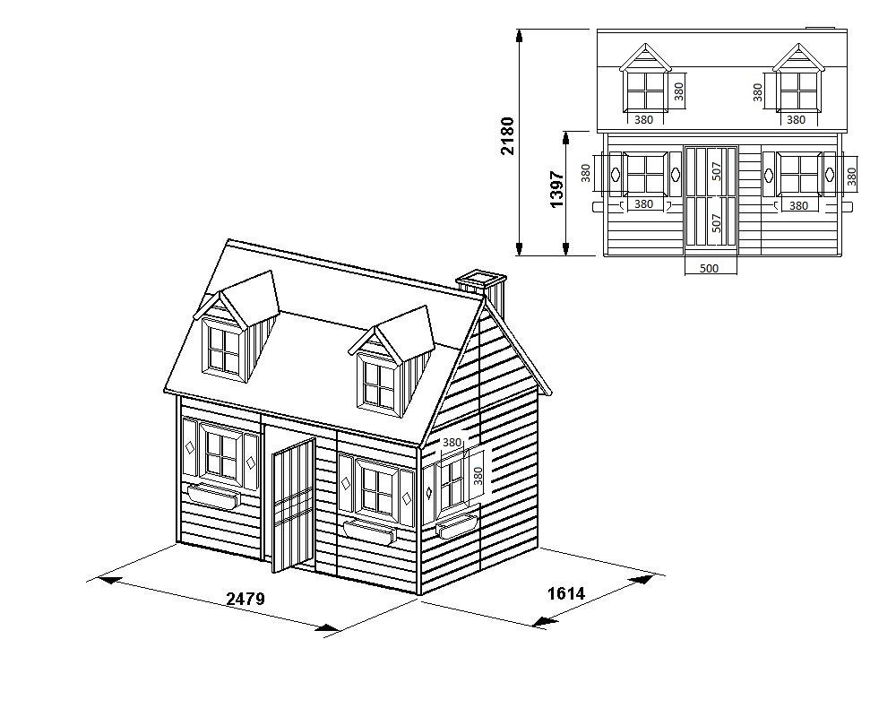 Maisonnette en bois Lalie, cabane enfant en bois - OOGarden