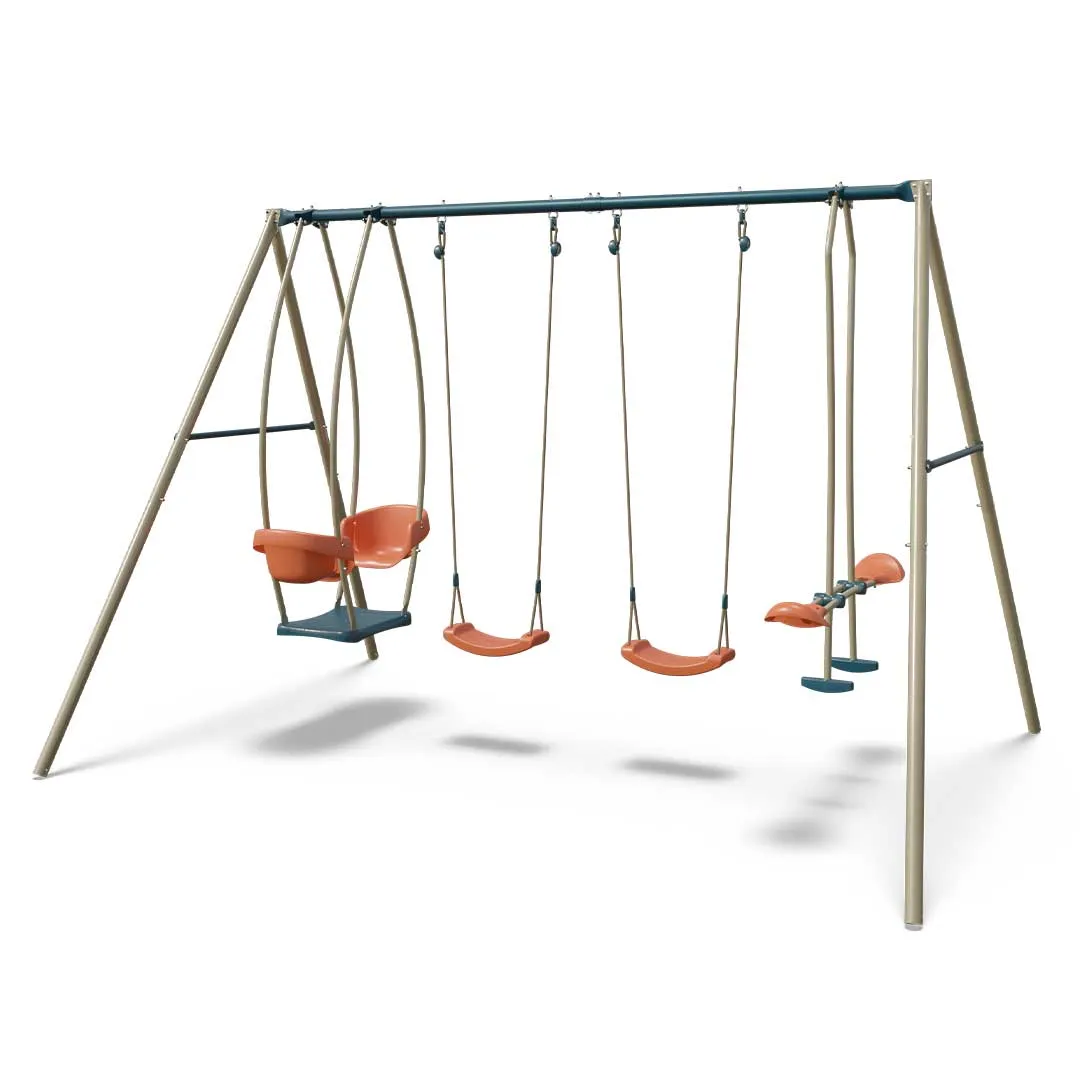 Portique enfant métal 4 agrès LUNA