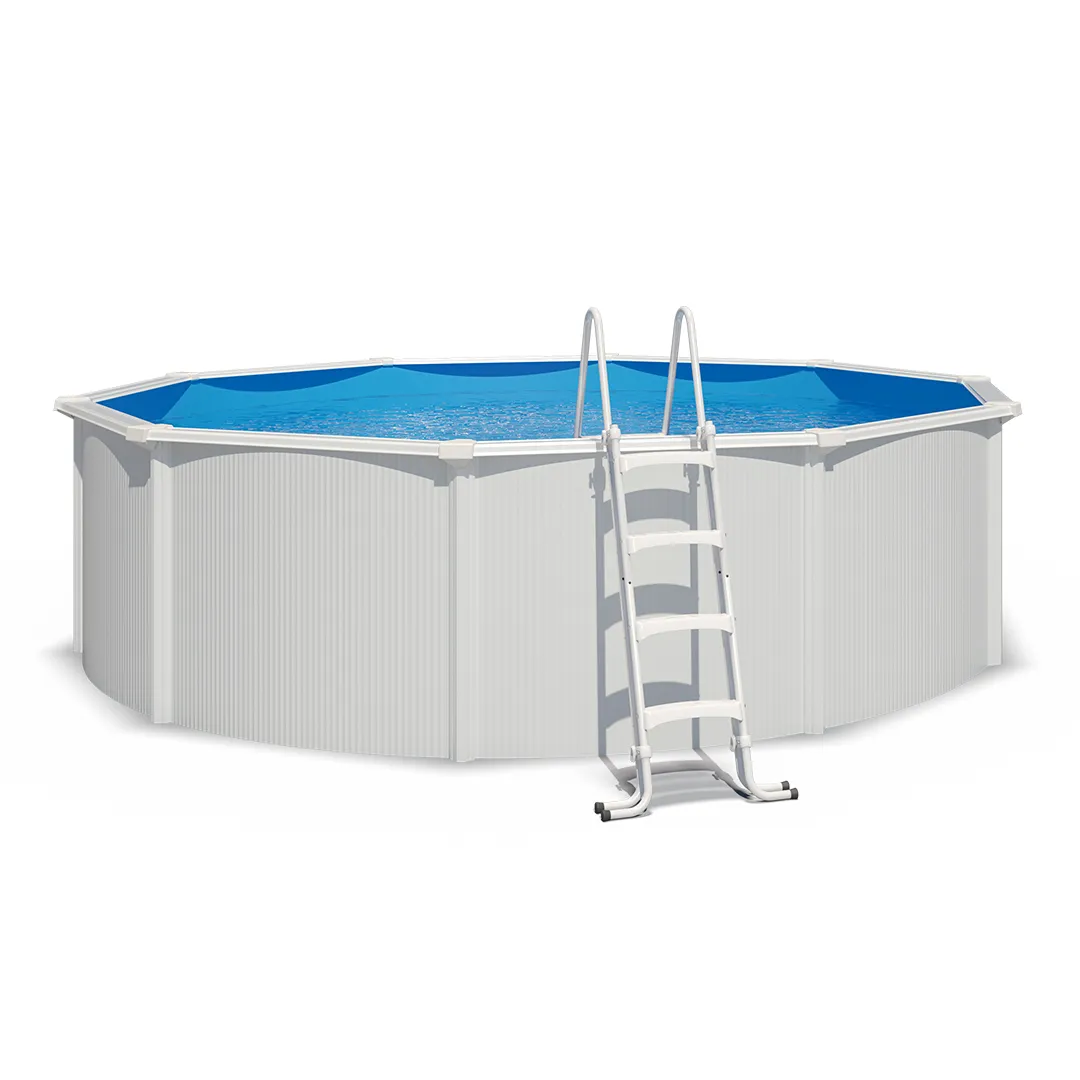 Piscine Hors Sol Acier Ronde 485 x 120 cm Filtration à Cartouche