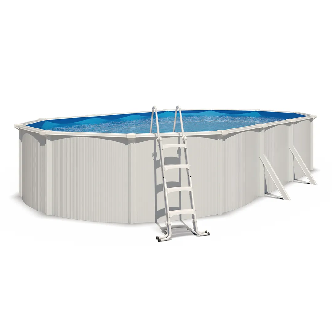 Piscine hors sol Acier 7,90x4,85x1,32cm   Filtration Aqualoon 6 m3 H
