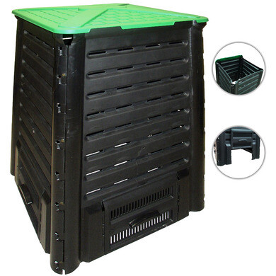 Composteur En Métal VOSS.garden 100 X 100 X 80 Cm - Composteur Avec Grilles Metalliques Galvanisees A Chaud 800 L