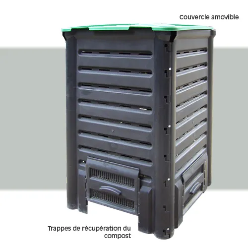 Composteur 600L Ã  DÃ©chets en Plastique avec 4 Trappes - Bellijardin