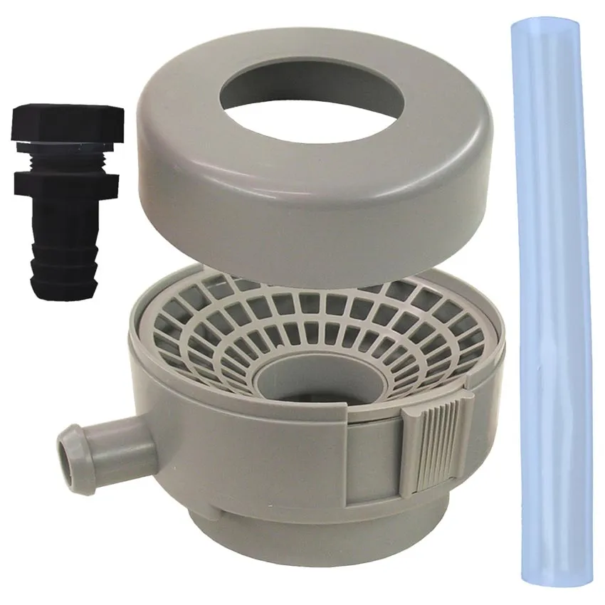 Kit raccord cheneau pour rÃ©cupÃ©rateur d'eau Gris