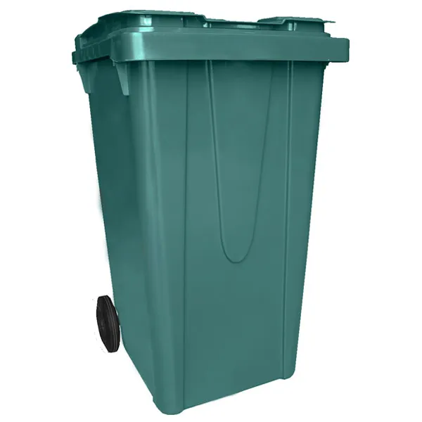 Conteneur Poubelle 240L sur Roues - Vert