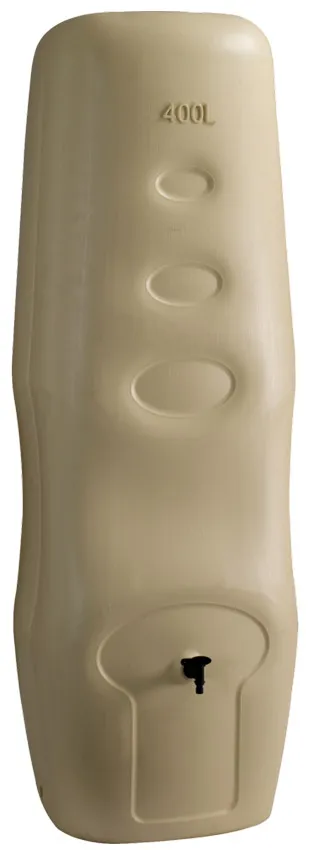 RÃ©cupÃ©rateur d'eau de pluie Beige 400L et Collecteur Inclus