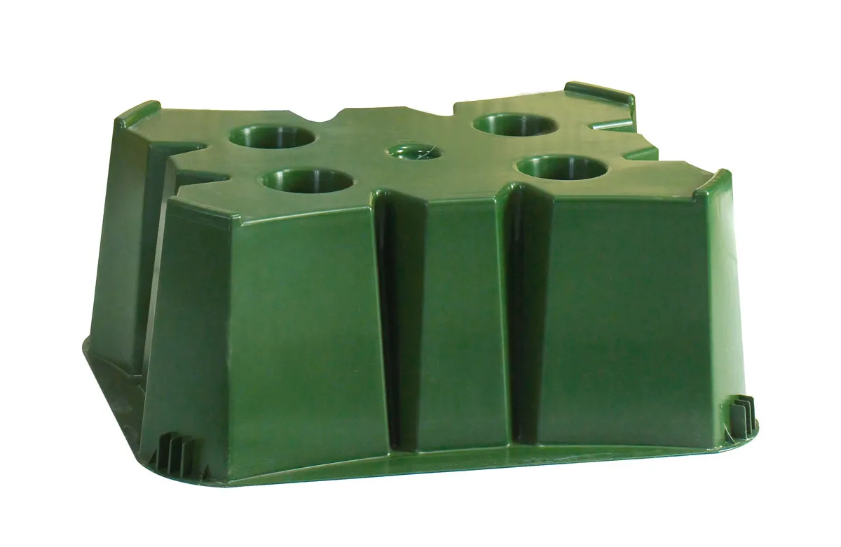 Socle vert pour recuperateur rectangulaire 300L ou rond 500L