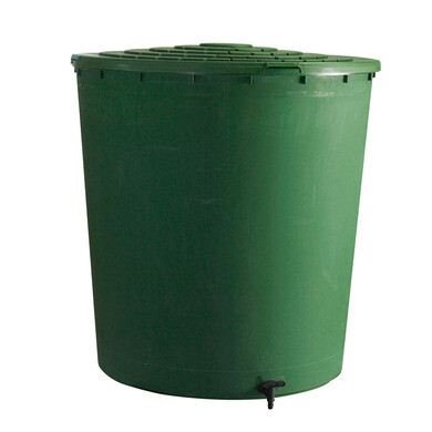 Récupérateur d'eau rond vert 500 litres
