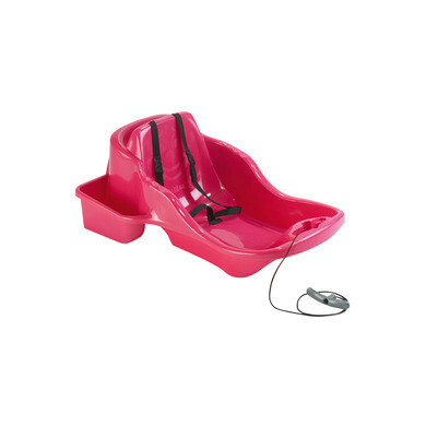 Baby-Schlitten rosa mit Gurt - OOGarden