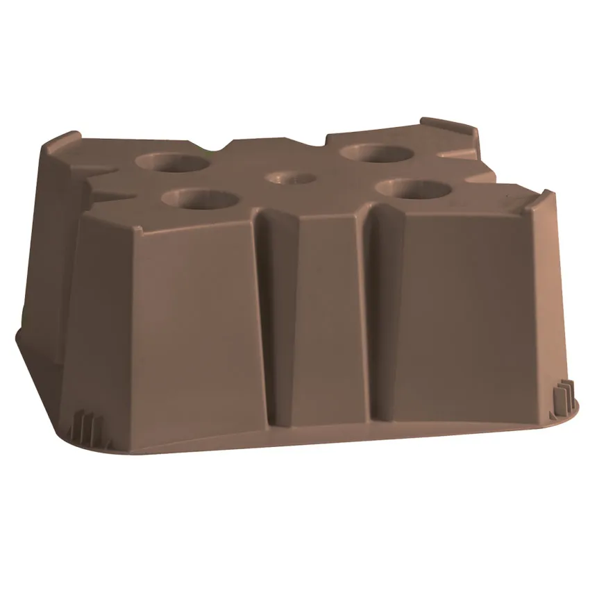 Socle taupe pour recuperateur rond 500L