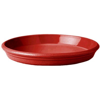 Soucoupe ronde d39.5cm coloris rouge contemporain grosfillex