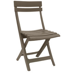 Chaise pliante MIAMI Taupe  - GROSFILLEX