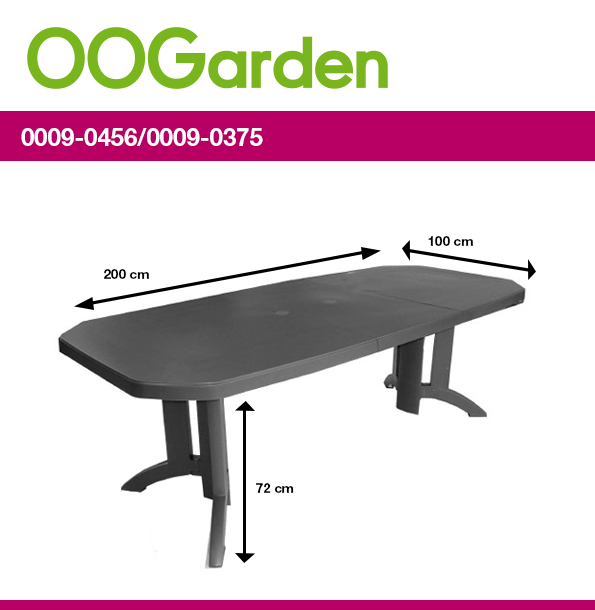 Table de Jardin Vega 220 cm : achat Table de jardin