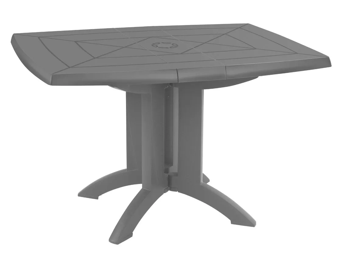 Table de Jardin Pliante VEGA   118cm   Coloris Anthracite