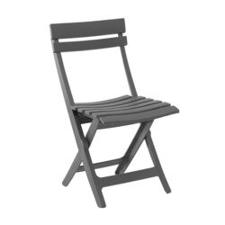 Chaise pliante MIAMI Anthracite - GROSFILLEX