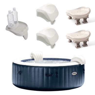 Spa gonflable 6 places Intex Blue Navy - OOGarden