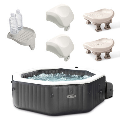 Spa gonflable Carbone - 6 places - Intex