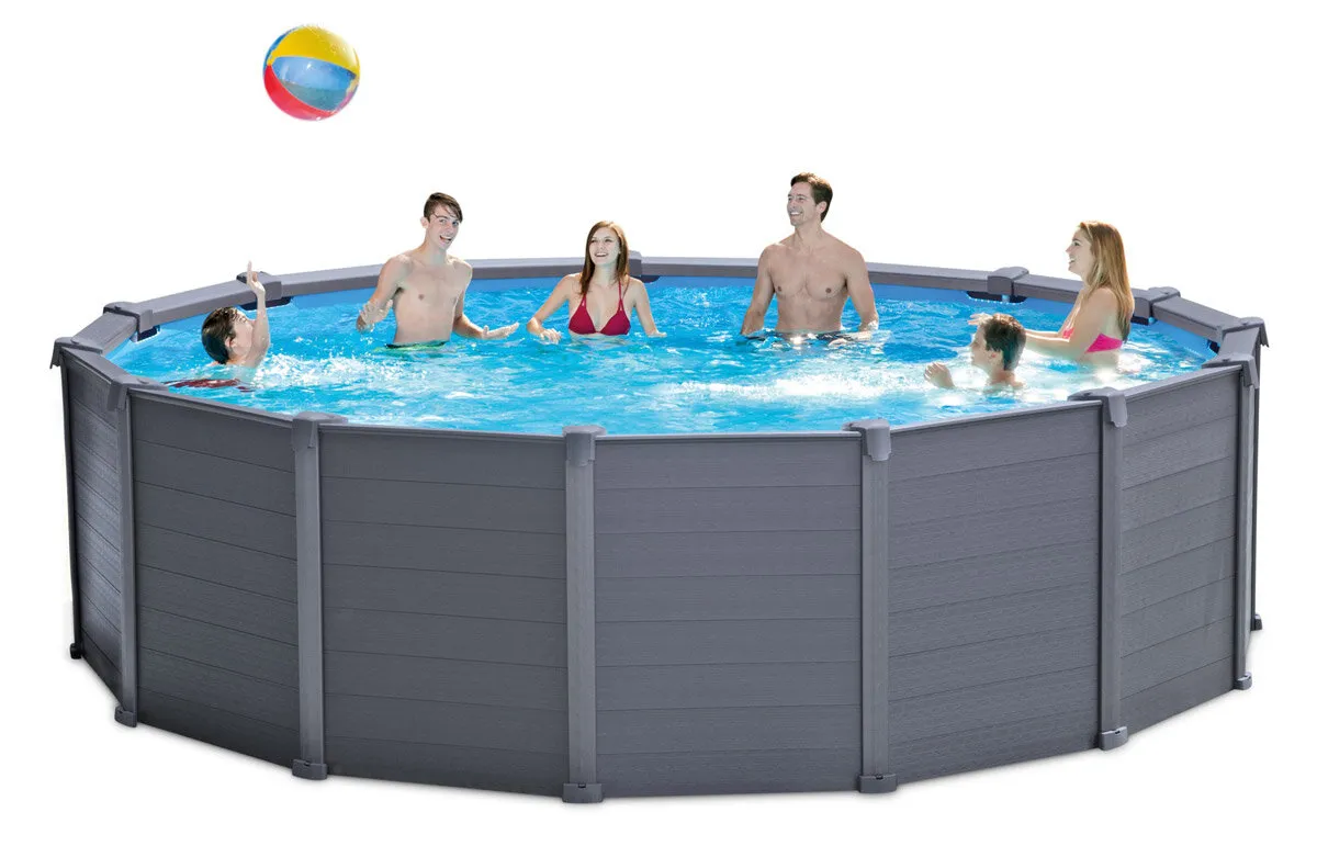 Piscine Tubulaire ronde INTEX Graphite 4,78x1,24m