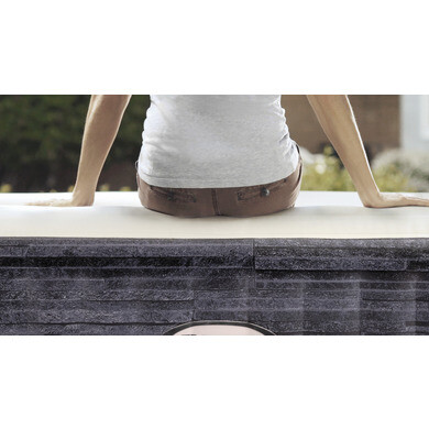 Spa Intex Pure Spa Bulles 4 Places - Gris Ardoise Avec Technologie Fiber Tech