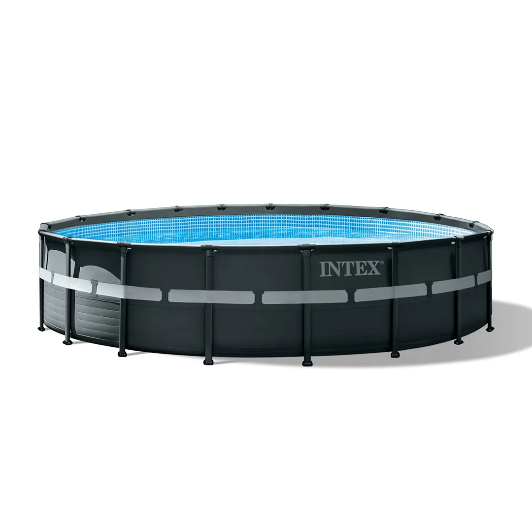 Piscine Tubulaire Ronde Ultra XTR Ã5,49 x H1,32 m Noire et Accessoires