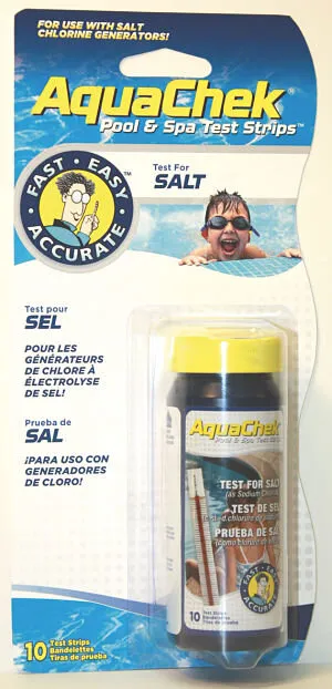 Bandelettes d'analyse Aquachek   piscines et spas au sel