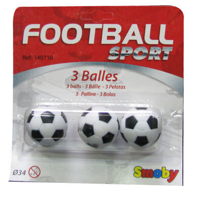 Balles de baby foot en plastique