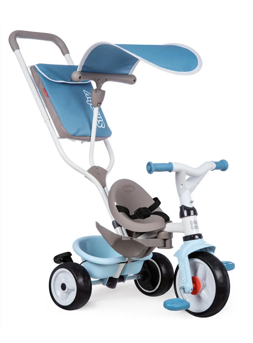 Tricycle Baby Driver plus Bleu smoby OOGarden