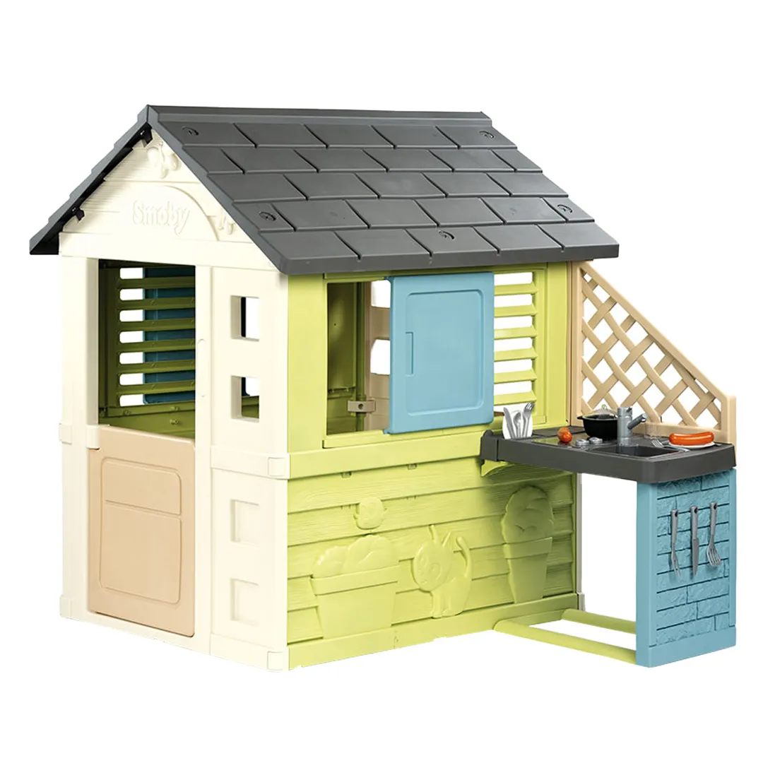 Maisonnette cabane pour enfant Pretty avec cuisine d'Ã©tÃ©   Smoby Life