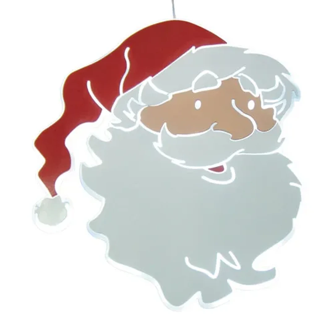 LED Leuchtmotiv Weihnachtsmann aus Acryl H 30 cm