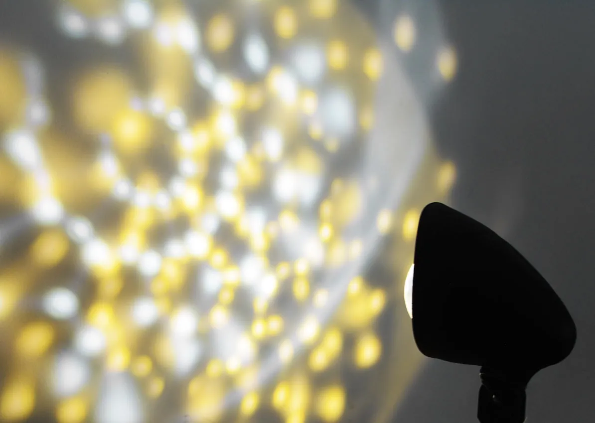 Projektionslampe Kaleidoskop schwarz LED