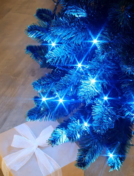Lichterkette mit Programm blau 25 m