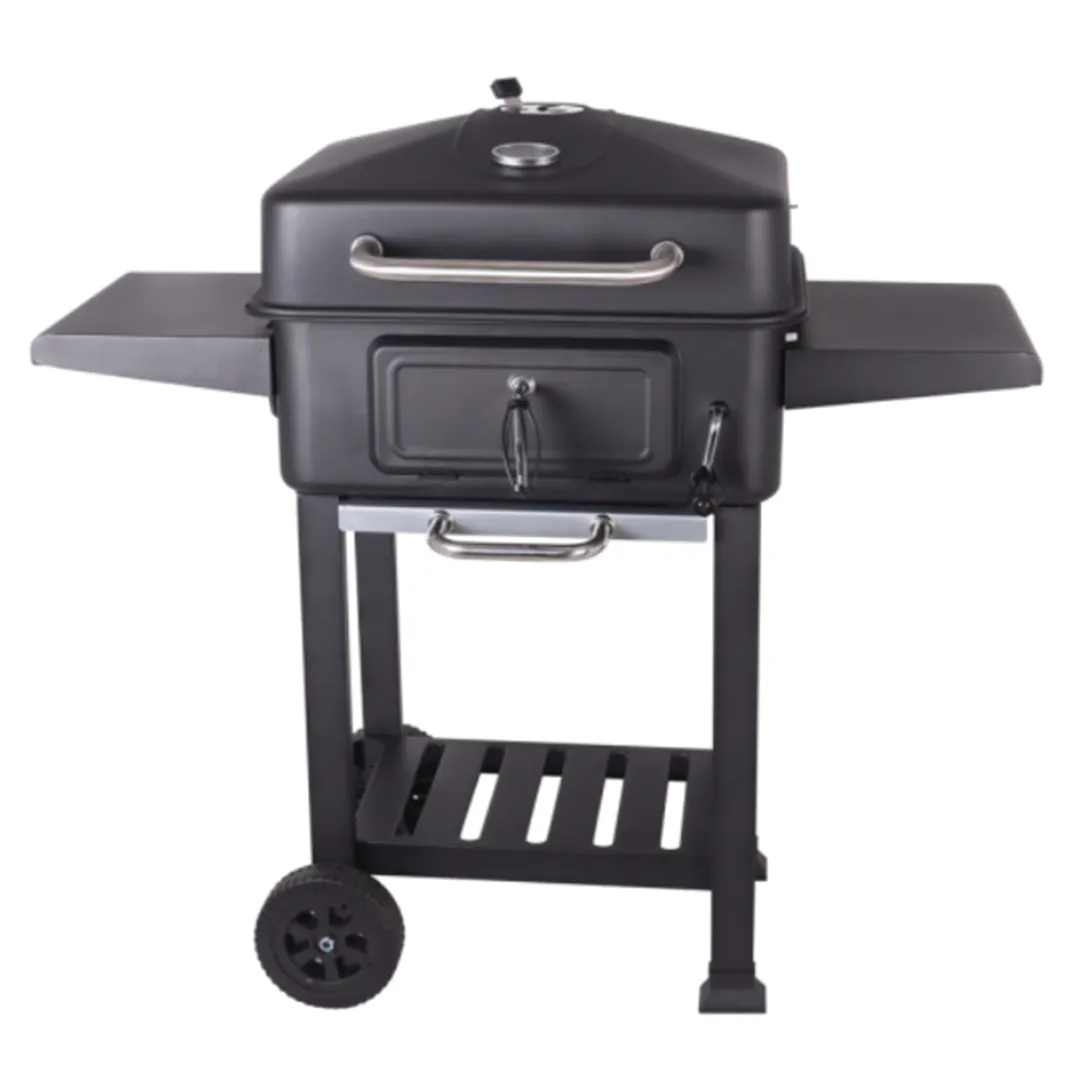 Barbecue Charbon de bois CALOUNDRA - 2 grilles de cuisson acier chromÃ©