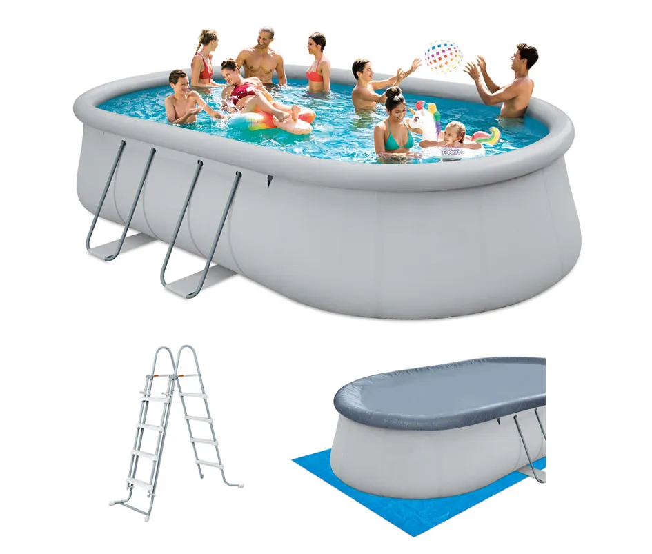 Piscine autoportÃ©e ovale 6,10 x 3,66 x 1,22 m   sans filtration