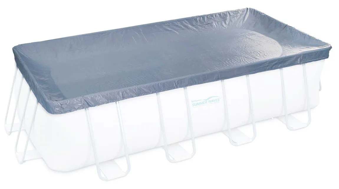 Bâche de protection pour piscine tubulaire rectangulaire 4 x 2 m