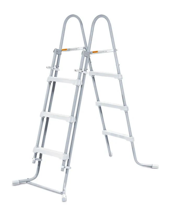 Ãchelle de SÃ©curitÃ© pour Piscine hors sol 91 cm   3 Marches Relevables