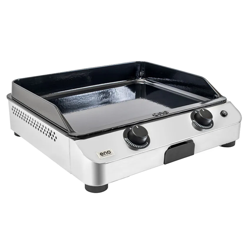Plancha gaz FUSION 60 Inox 2 brûleurs