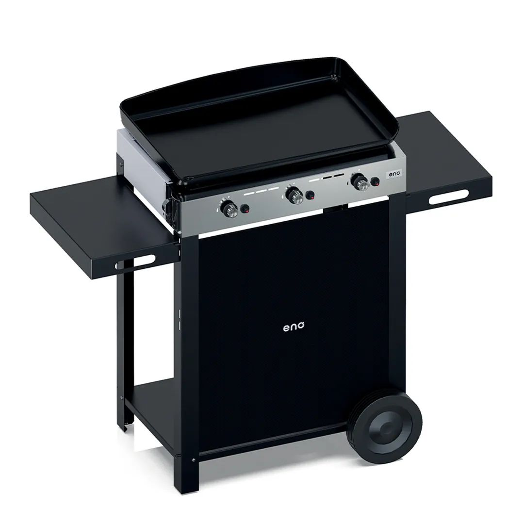 Combo Plancha Gaz Initial 65 Inox sur chariot
