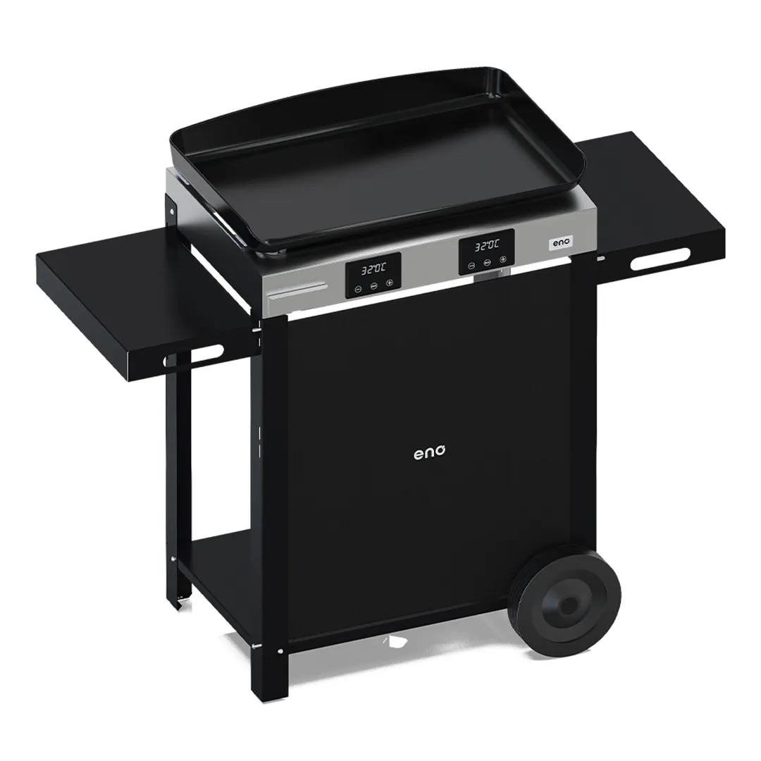 Plancha Ã©lectrique Initial 65 Inox sur chariot