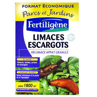 Appat granulé limaces escargots fertiligene 1.8 kg