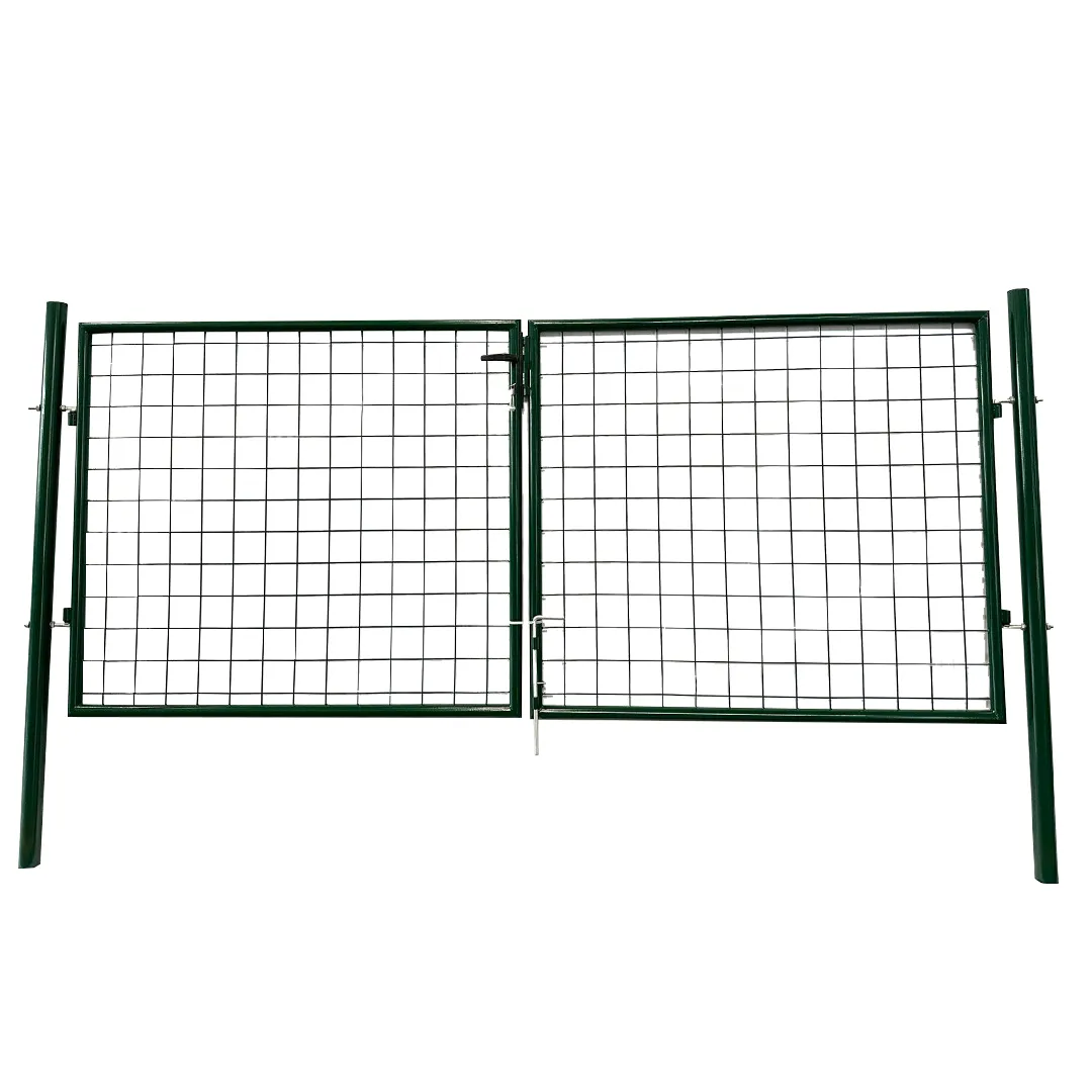 Portail grillage vert   Double battants   L 3m H 1.25m