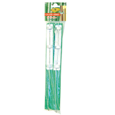 Lot De 2 Attaches Arbres En Caoutchouc - 45x2,5 Cm - Pour Tuteurage Sans Abîmer