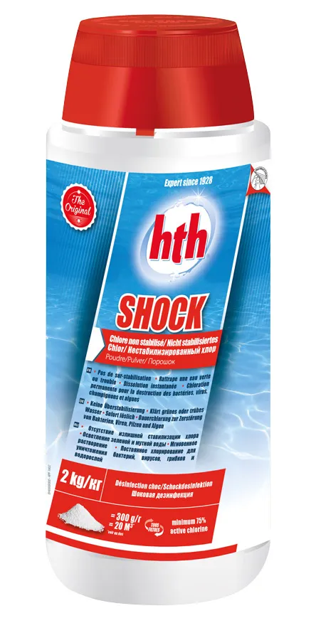 Chlore SHOCK poudre non stabilisÃ© hth   2 Kg
