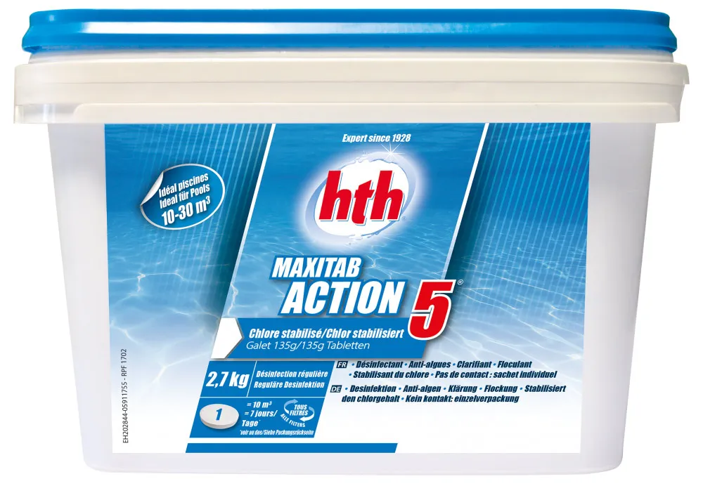 Chlore MAXITABÂ® ACTION 5 galets 135g