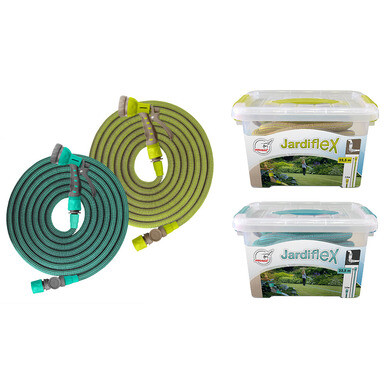 Tuyau extensible Jardiflex de 10 m à 30 m : Dévidoirs et tuyaux JARDIBRIC  jardin - botanic®
