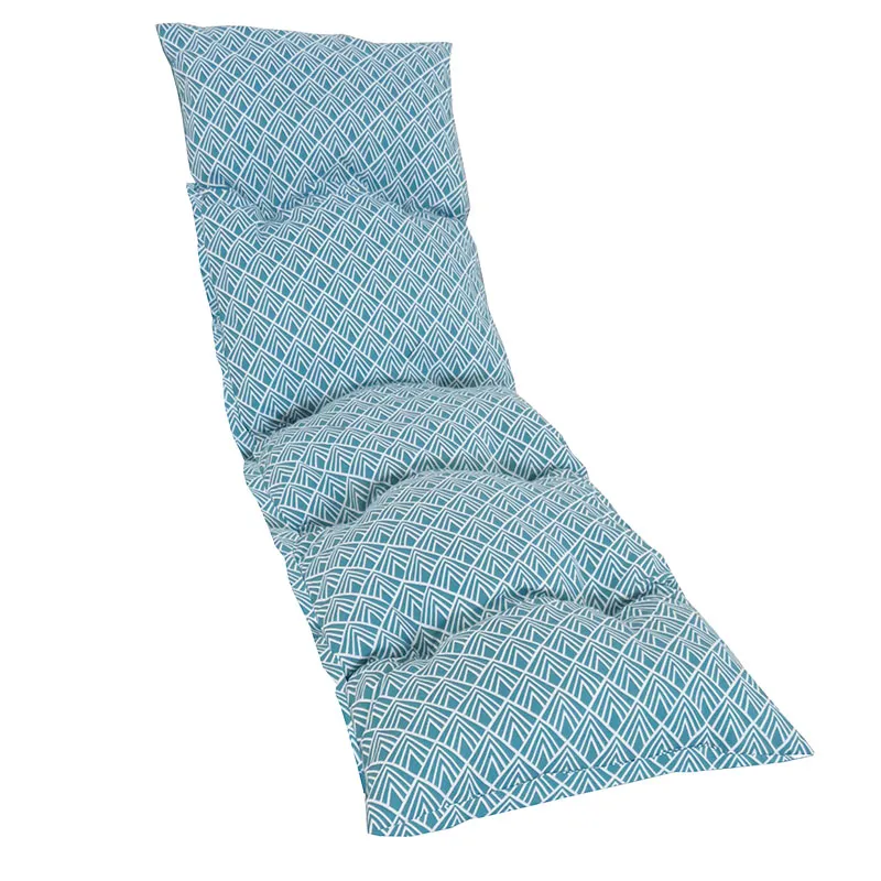 Coussin de bain de soleil floconnÃ© DANEMARK BLUE