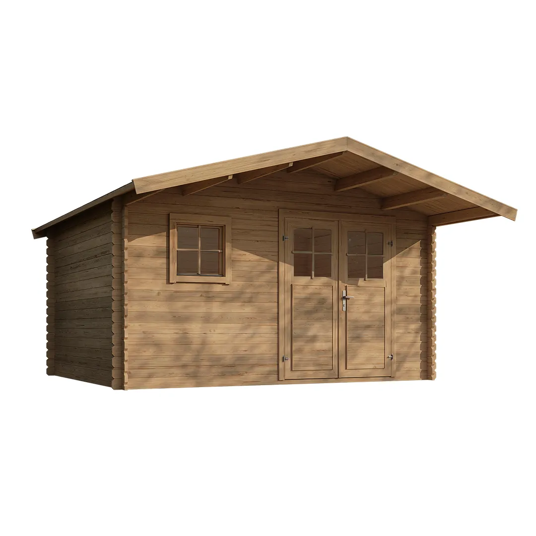 Abri de jardin en bois CORSEUL TRAITE 18,7 m² Madriers 34 mm